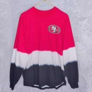 FANATICS NFL Pro-Line SF 49ers Spirit Jersey Sz M Scarlet/Black Long Sleeve Tee